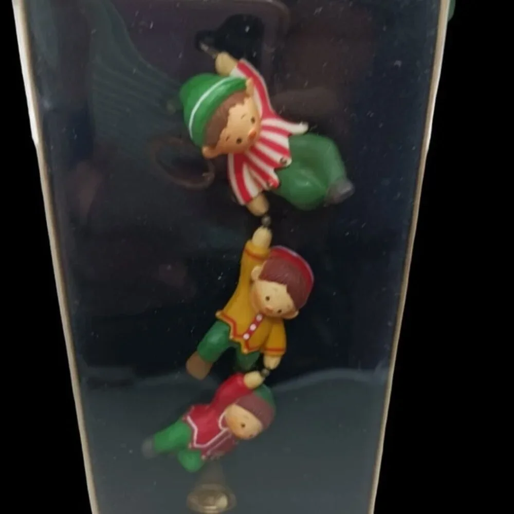 Hallmark entin antics 1980 christmas ornament set of 2